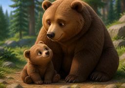 Illustration for ourson (bear cub)
