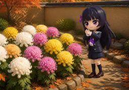 Illustration for 菊 (chrysanthemum)