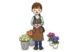Illustration for 花店 (flower shop)