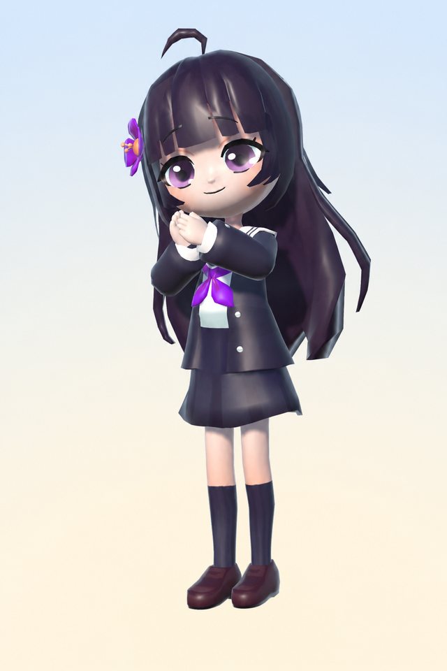 Full-length portrait of Miyu