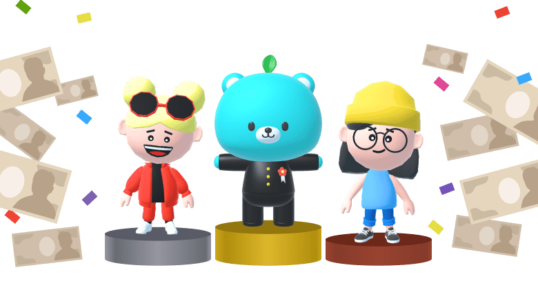 賞金獲得のイメージ