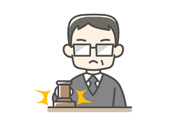 adjudicateのイラスト