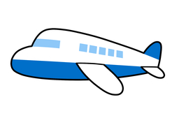 airplaneのイラスト