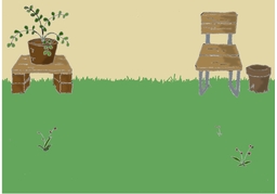 backyardのイラスト