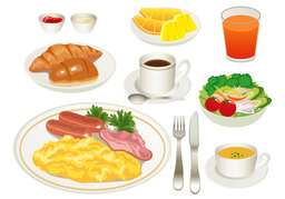 breakfastのイラスト