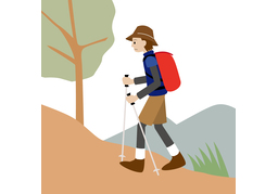 climbingのイラスト