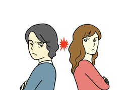 conflictingのイラスト