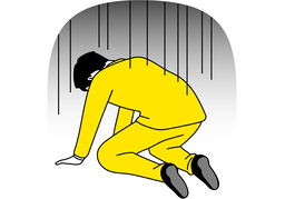 dejectedのイラスト