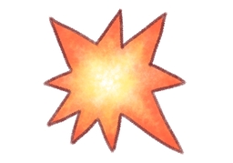 eruptionのイラスト