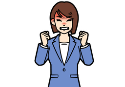 frustrateのイラスト