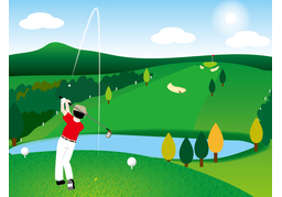 golfのイラスト
