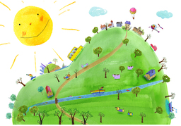 hillのイラスト