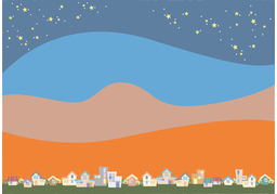 hometownのイラスト