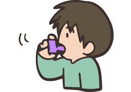 inhalationのイラスト