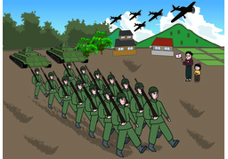 militaryのイラスト