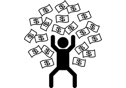 millionaireのイラスト