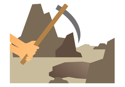 miningのイラスト