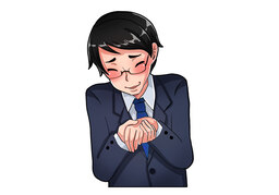 obsequiousのイラスト