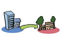 relocateのイラスト