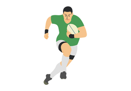 rugbyのイラスト
