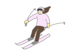 skiのイラスト