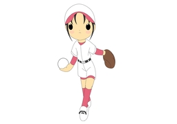 softballのイラスト