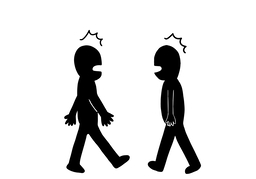 accidentallyのイラスト