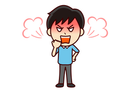 angryのイラスト
