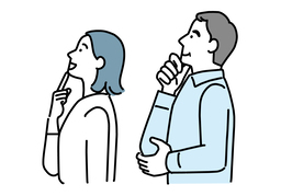 concernedのイラスト