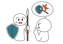 contradictのイラスト