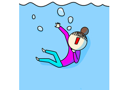 drownのイラスト