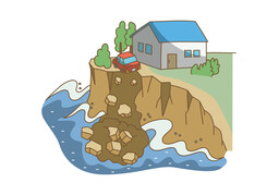 erosionのイラスト