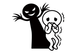 frightenのイラスト
