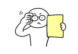 scrutinizeのイラスト