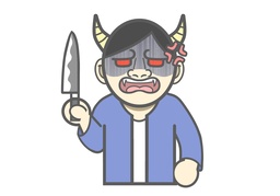 threatenのイラスト