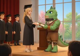 graduation ceremonyのイラスト