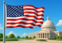 United States of Americaのイラスト