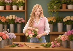 flower shopのイラスト