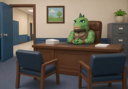 school principal's officeのイラスト