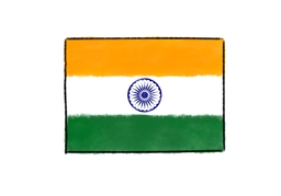 Indiaのイラスト