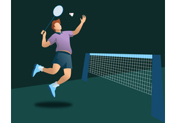 badmintonのイラスト