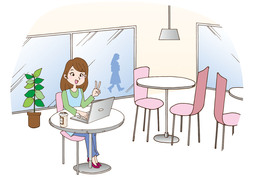 cafeteriaのイラスト