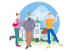 collegeのイラスト