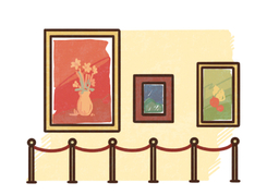 exhibitionのイラスト