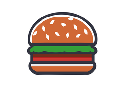 hamburgerのイラスト