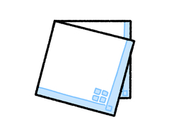 handkerchiefのイラスト