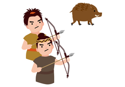 huntingのイラスト