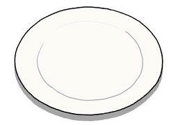 plateのイラスト