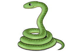 snakeのイラスト
