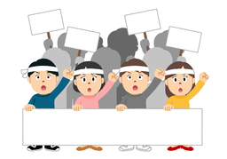 demonstratorのイラスト